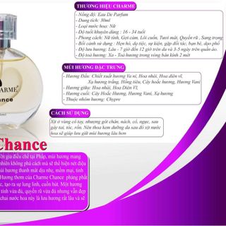 Nước hoa nữ Charme Chance 30ml giá sỉ