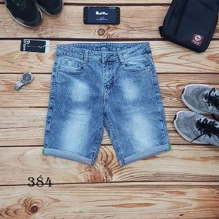 Short Jean CO DÃN Màu Sáng xanh Wash