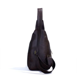 Túi Da Đeo Chéo CNT Unisex MQ17 Nâu
