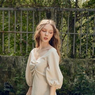 ĐẦM LINEN TAY BỒNG