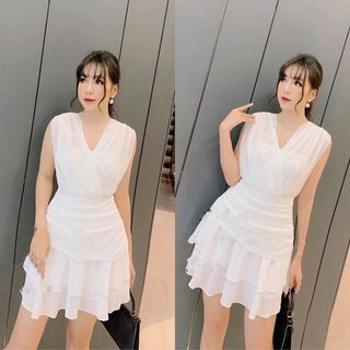 ĐẦM REN XÒE CHIẾT EO