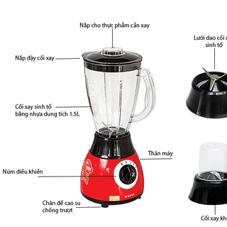 MÁY XAY SINH TỐ SATO MX6855 15L 350W