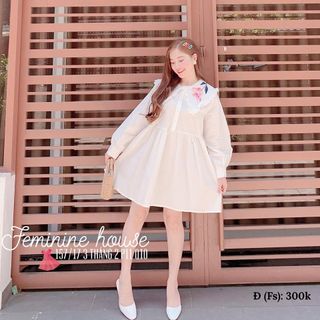 BABY DOLL TAY BỒNG CỔ CÁCH ĐIỆU