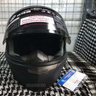 NÓN BẢO HIỂM FULLFACE ASIA MT136 ĐEN NHÁM