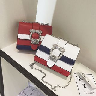 Túi Đeo Chữ Khóa Đính Đá D069