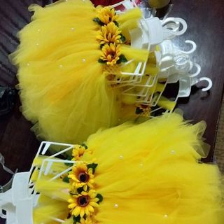 đầm công chúa hoa hướng dương