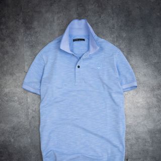 Áo thun cổ bẻ xước - B018