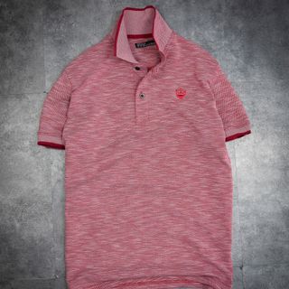 Áo thun cổ bẻ xước - B018