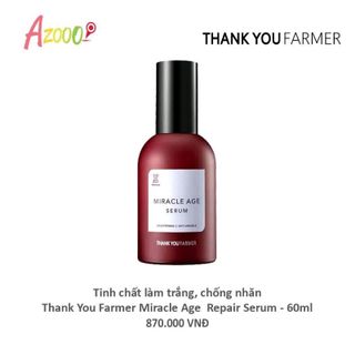 Tinh chất làm trắng chống nhăn Thank You Farmer Miracle Age Repair Serum