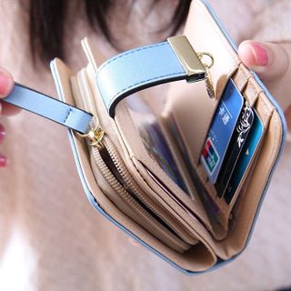 VÍ NỮ ĐỰNG CARD CẮT LAZE HỌA TIẾT LÁ