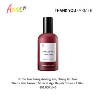 Nước hoa hồng dưỡng ẩm chống lão hóa Thank You Farmer giá sỉ