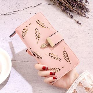 VÍ NỮ DÁNG DÀI HỌA TIẾT LÁ CẮT LAZE