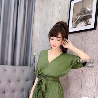 Jump đùi cổ tim dây cột eo hàng thiết kế 170k