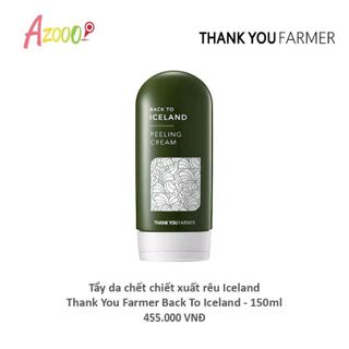 Tẩy da chết chiết xuất rêu iceland - Thank You Farmer back to iceland 150ml