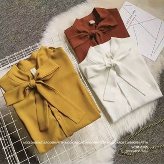 ÁO SƠ MI VOAN THẮT NƠ