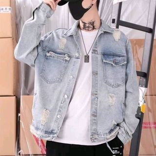 Áo khoác jean nam in chữ chuyên sỉ jean 2Kjean