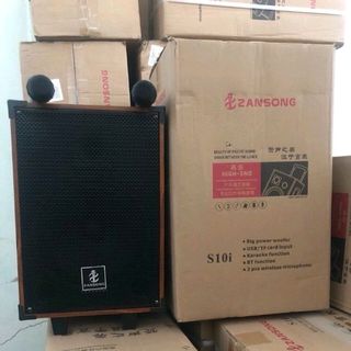 loa kéo zansong s10i tặng 2 mic hát hay