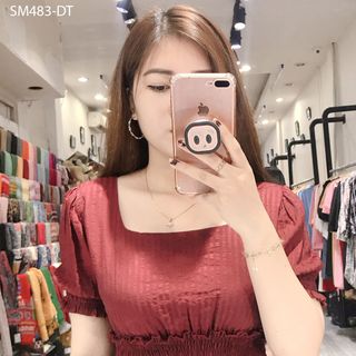 ÁO KIỂU SỌC BO EO 483
