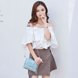 Túi Trong Suốt Mini Phối Dây Xích Thanh Mảnh D153