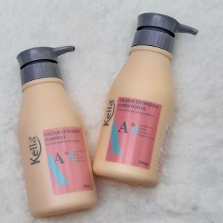 COMBO DẦU GỘI DẦU XẢ KELLA A DÀNH CHO TÓC NHUỘM UỐN DUỖI MÀU HỒNG 500ML