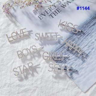 ah1144- Kẹp tóc chữ kim cương nhiều mẫu