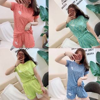 Bộ đồ thể thao Nữ chất cotton mùa hè