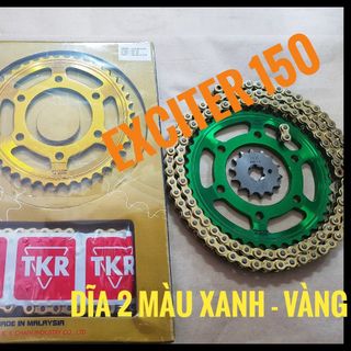 Bộ nhông sên đĩa xe máy hiệu TKR dùng cho xe YAMAHA EXCITER 150cc