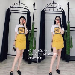 Đồ bộ Sét phông chân váy về hàng nha khách Áo phông đính cườm siêu xịn luôn ạ 2 size m-l tương đương sm nha khách giá sỉ