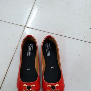Giày búp bê nơ tim KL