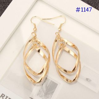 ah1147 Bông tai xoắn sóng Hàn Quốc
