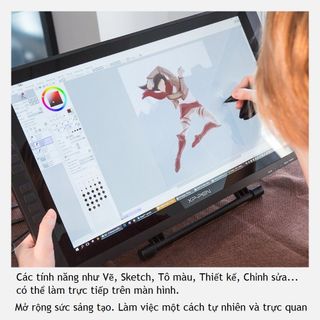 Bảng Vẽ Màn Hình XP-Pen Artist 22E Pro 215inch FullHD 167 Triệu Màu 16 Express Keys Lực Nhấn 8192 -