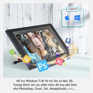Bảng Vẽ Màn Hình XP-Pen Artist 22E Pro 215inch FullHD 167 Triệu Màu 16 Express Keys Lực Nhấn 8192 -