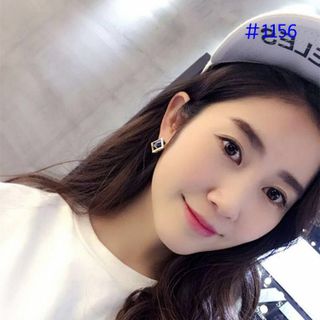 ah1156 -Bông tai vuông xanh