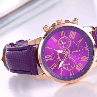 đồng hồ đeo tay có sẵn pin nhiều màu dây da hàng siêu đẹp Giá sỉ 45k