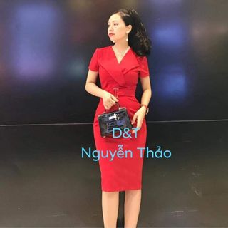 Đầm cổ vest bell eo