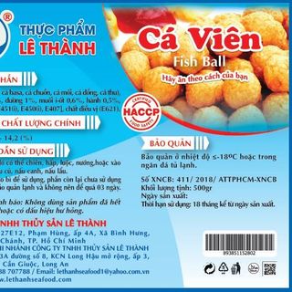 Cá viên chuẩn HACCP LÊ THÀNH