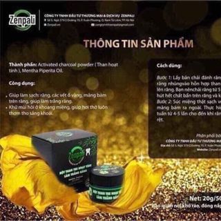 Zenpali-bột than tre hoạt tính làm trắng răng