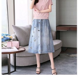 Sét bộ chân váy jean áo Kate đẹp