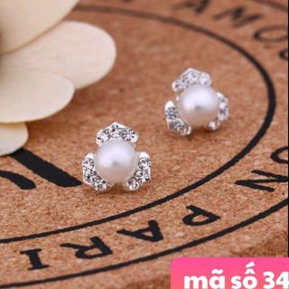 Bông tai mẫu y hình chốt Bông tai cũng bằng kim loại giá sỉ 8k