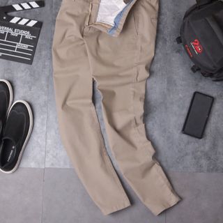 Quần kaki nam vải co giãn đồng chất