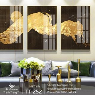 Tranh Canvas Trang Trí Treo Tường Bộ 3 Giá Rẻ