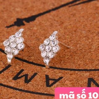 Bông tai mẫu y hình chốt Bông tai cũng bằng kim loại giá sỉ 8k