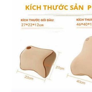 bộ gối tựa đầu cao su non