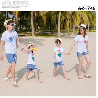 ÁO THUN GIA ĐÌNH DU LỊCH BIỂN MÙA HÈ
