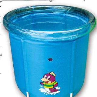 Bể Bơi Thành Cao 80x80cm Kèm Phao Đỡ Cổ Bơm Chân