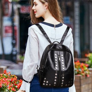 Balo Nữ Viền Đinh Tán Da Mềm D1283