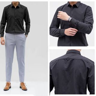 Sơ mi lụa trơn nam từ 6x