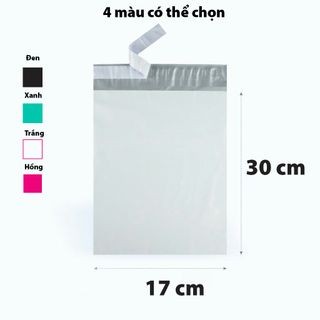Đen 17x30cm Túi nilon PE gói hàng siêu daiCUỘN/100 cái