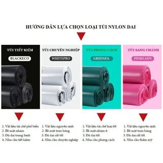 Đen 17x30cm Túi nilon PE gói hàng siêu daiCUỘN/100 cái