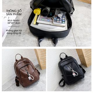 Balo Nữ da mềm khóa giữa D1305